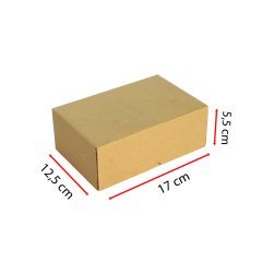 Çok Küçük E-Ticaret ve Kargo Kutuları (10 – 19 cm) Esmer - 17x12,5x5,5 cm - 1 Desi - 100 Adet