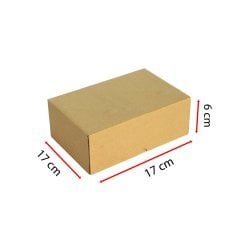 Çok Küçük E-Ticaret ve Kargo Kutuları (10 – 19 cm) Esmer - 17x17x6 cm - 1 Desi - 50 Adet