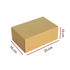 Ekstra Küçük E-Ticaret ve Kargo Kutuları (20 – 29 cm) Esmer - 25x16x10 cm - 2 Desi - 1000 Adet