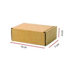 Kilitli Küçük Ürün Kutuları Esmer - 10x7x4 cm - 1 Desi - 50 Adet
