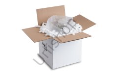 Büyük Boy Çift Oluklu Taşınma Kolileri (50 – 59 cm) Beyaz - 50x30x30 cm - 15 Desi - 100 Adet