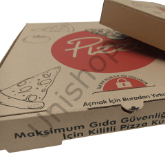 Kilitli Baskılı Pizza Kutusu